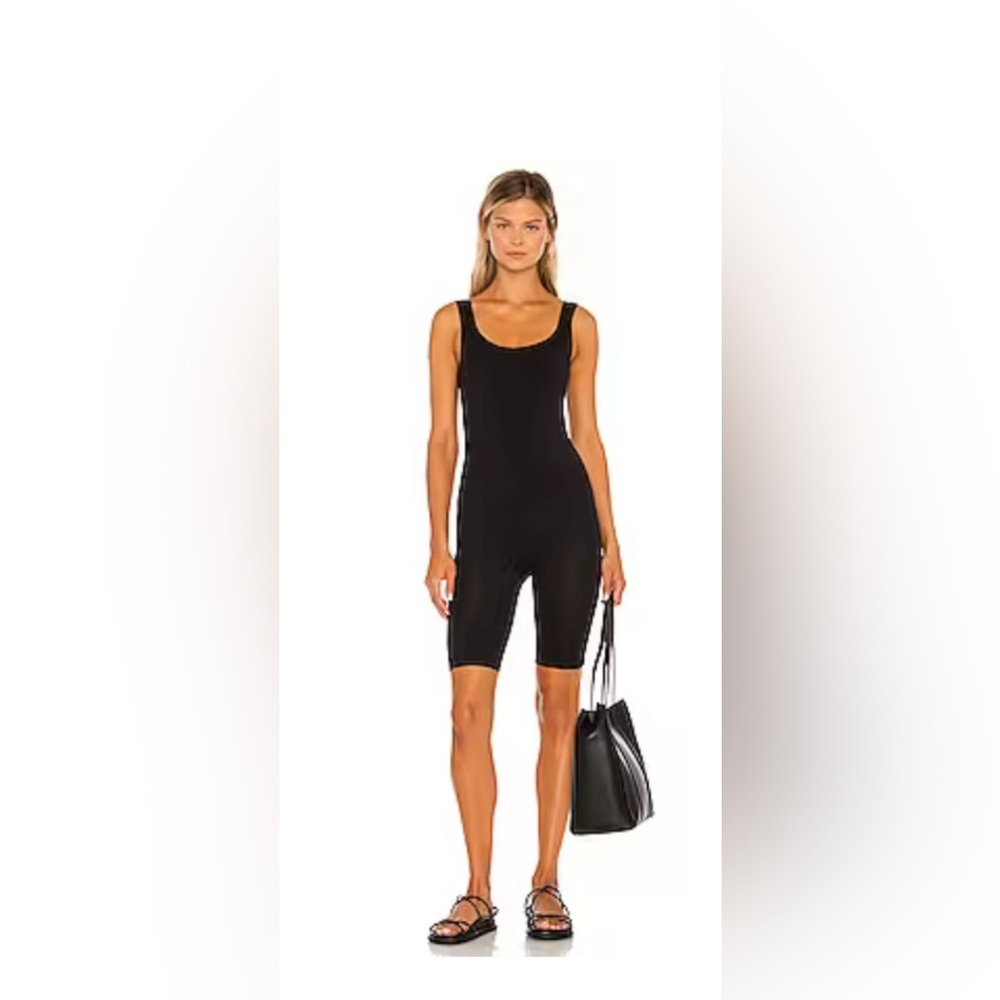 Free People Everyday Bikeshort Romper Onesie L/XL -Black *NWT